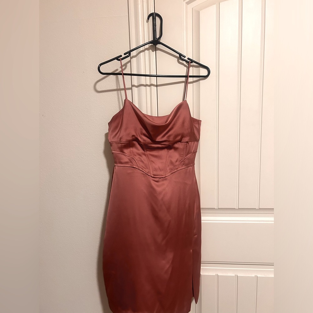 ZARA homecoming dress in a champagne pink, size medium